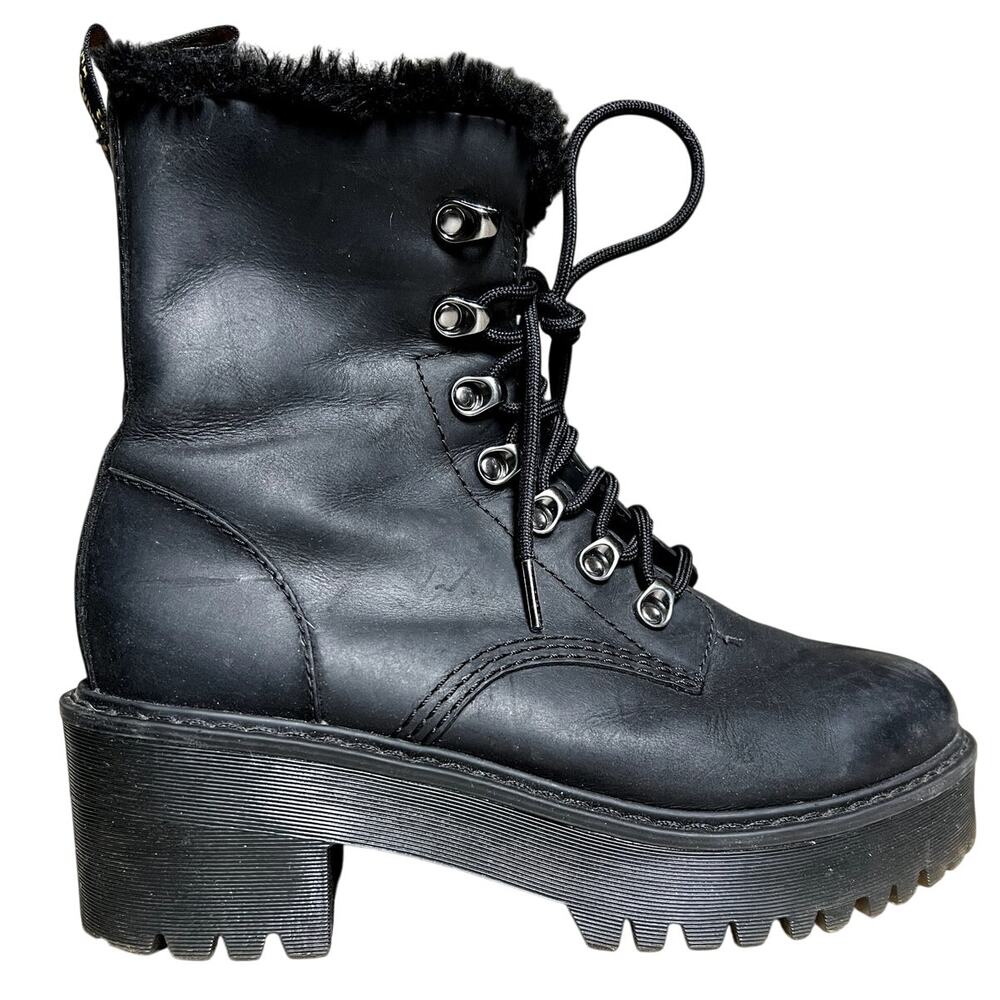 DR Martens Heels with Fur Boots